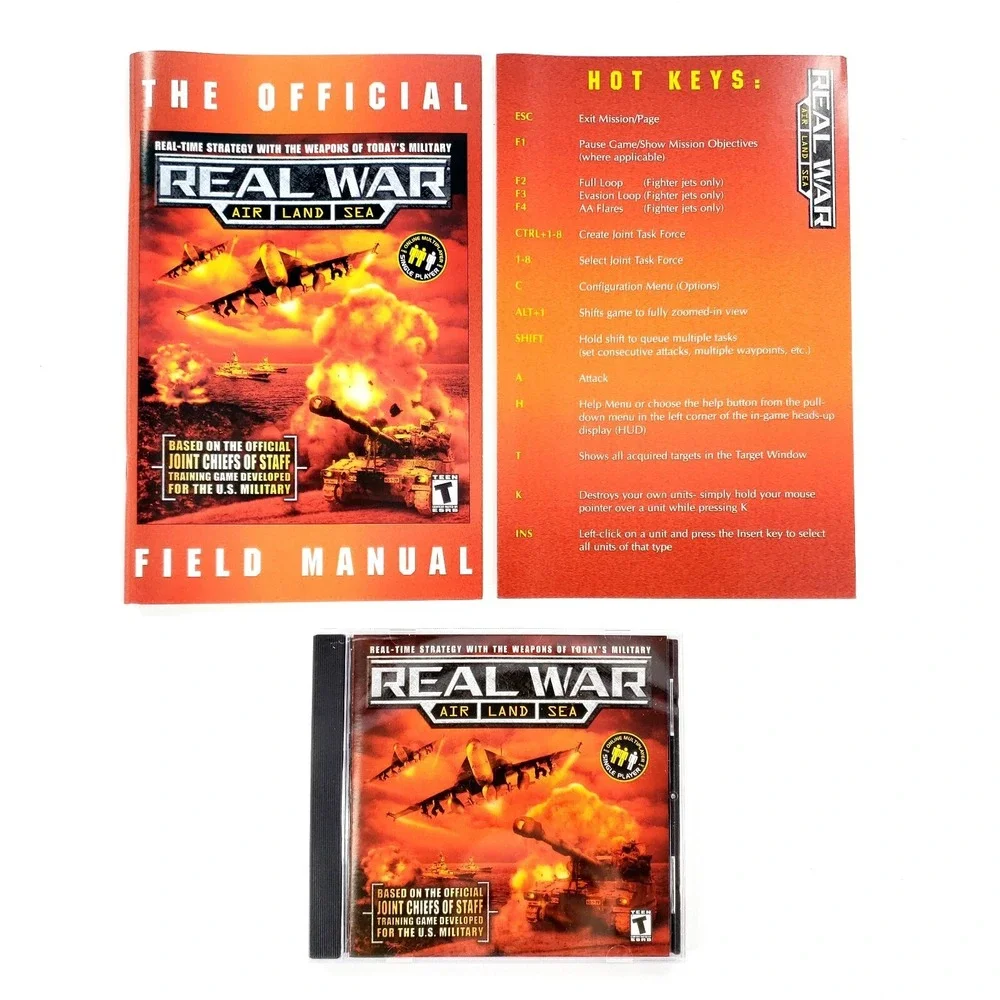 Real War Air, Land, Sea PC Complete In Jewel Case w/ Manual & Insert Mint Disc